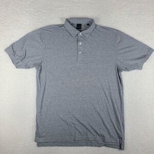 Dunning Golf Polo Shirt Mens 2XL‎ XXL Gray Heathered Performance Short Sleeve